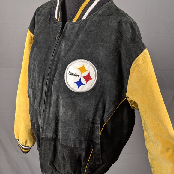 NFL Other - VTG NFL Steelers Suede Varsity Jacket (B59)